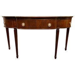 Retro Marlboro Manor Mahogany Console Table or Server, H. Sacks & Sons, Brookline MA