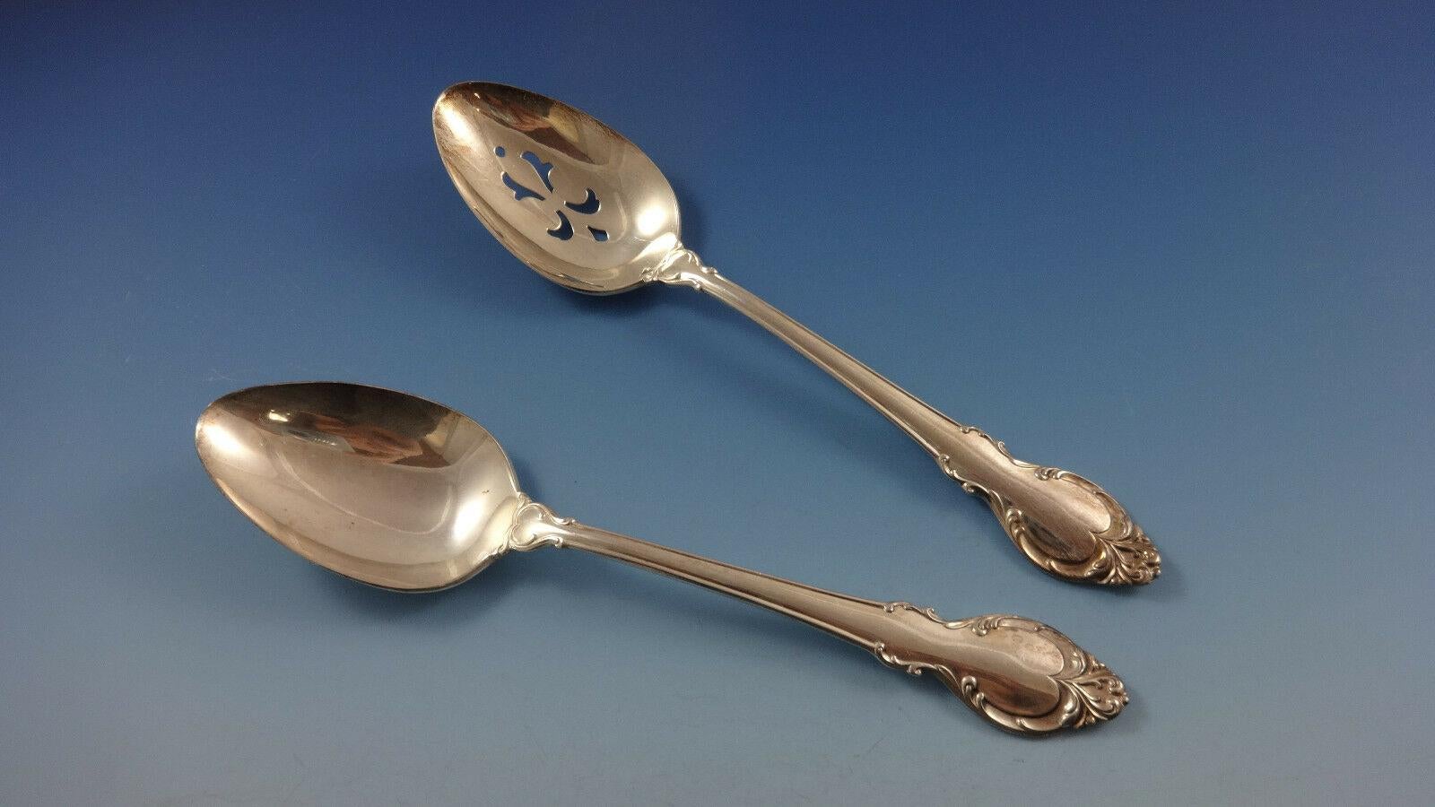 Argent sterling Service de couverts de table en argent sterling Marlborough par Reed & Barton, 53 pièces en vente