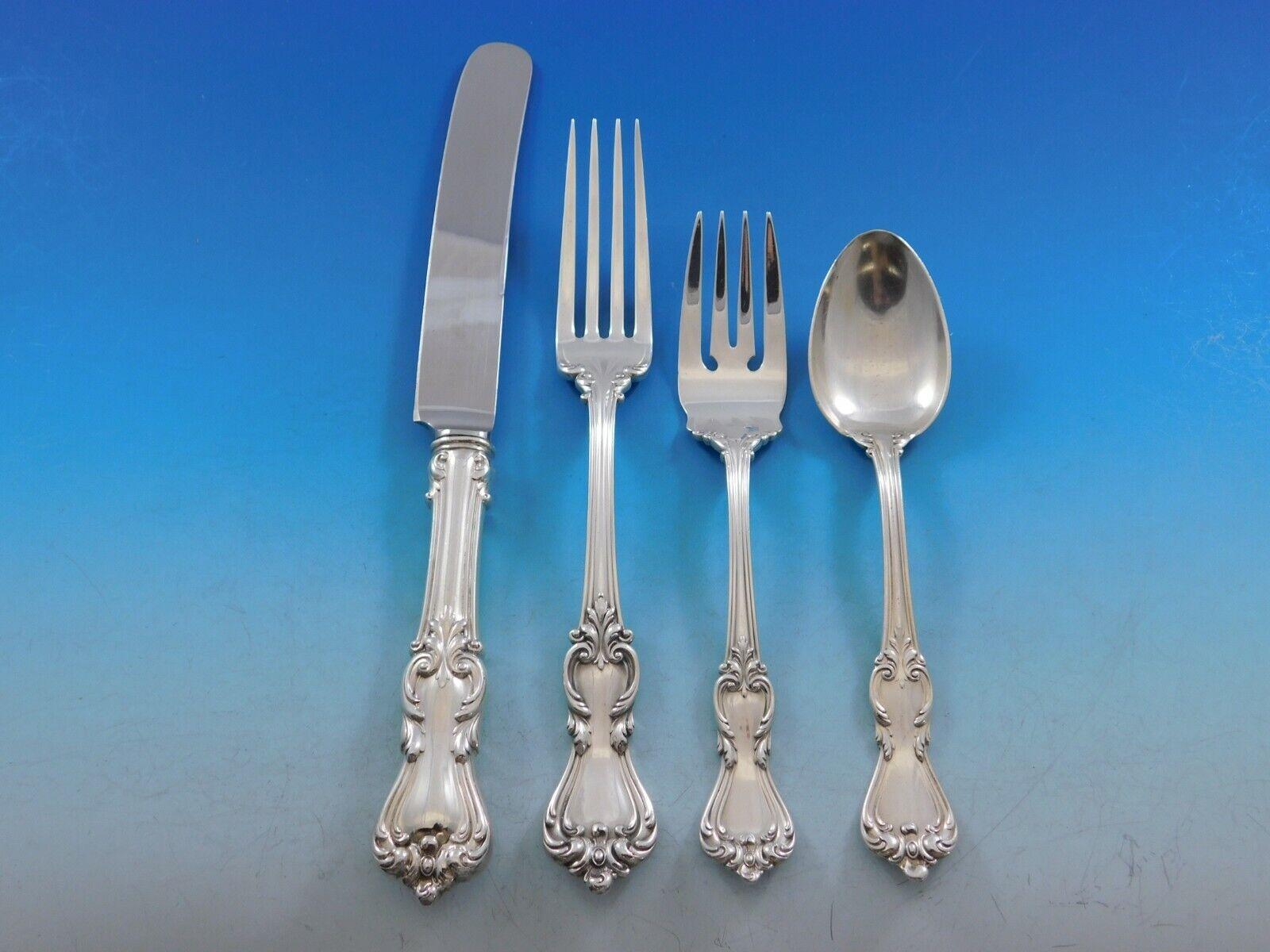 Marlborough by Reed & Barton Cubiertos de Plata de Ley Servicio de Cena 84 piezas siglo XX en venta