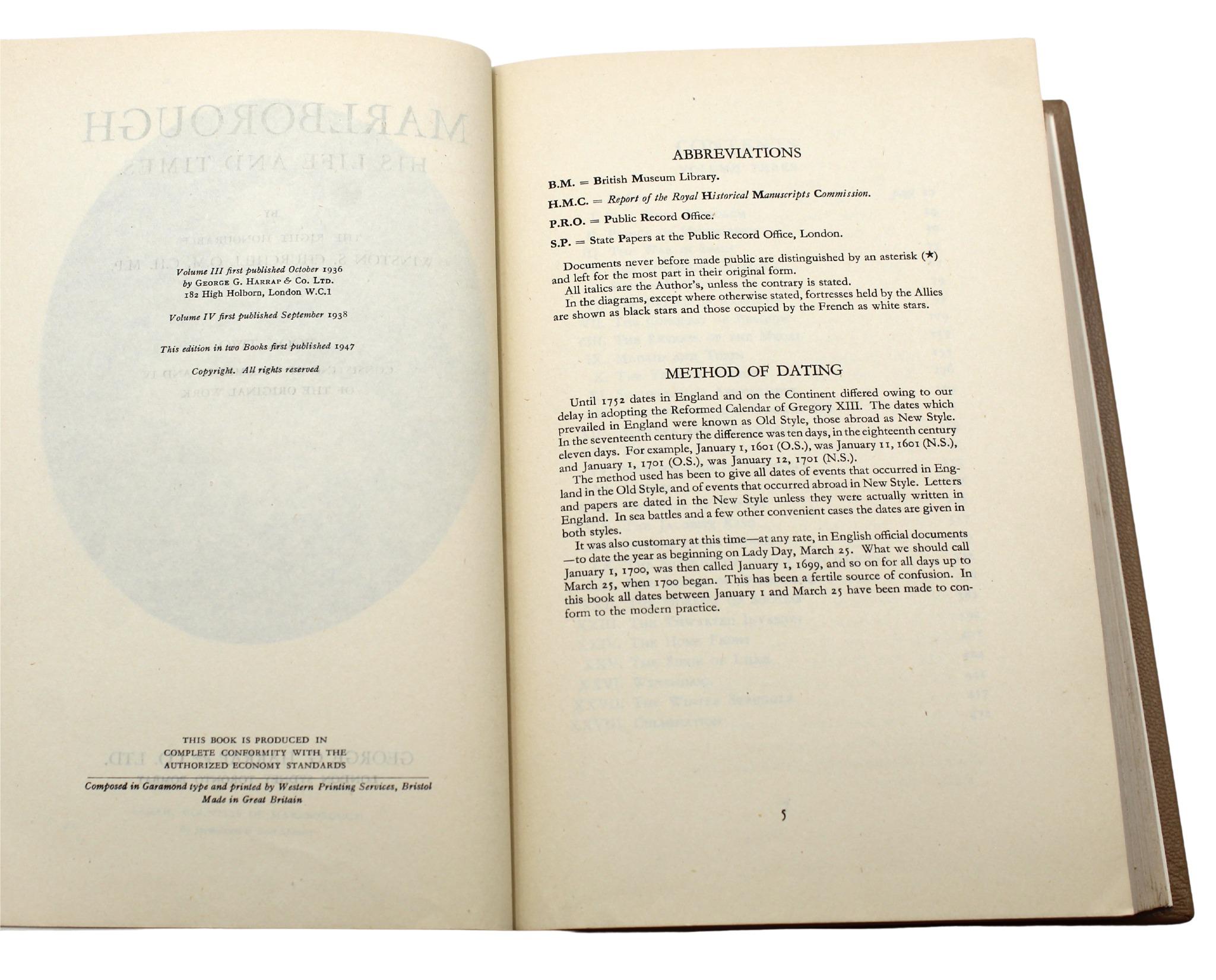 Marlborough: His Life and Times, von Winston Churchill, Erstausgabe Thus, 1947 im Angebot 7