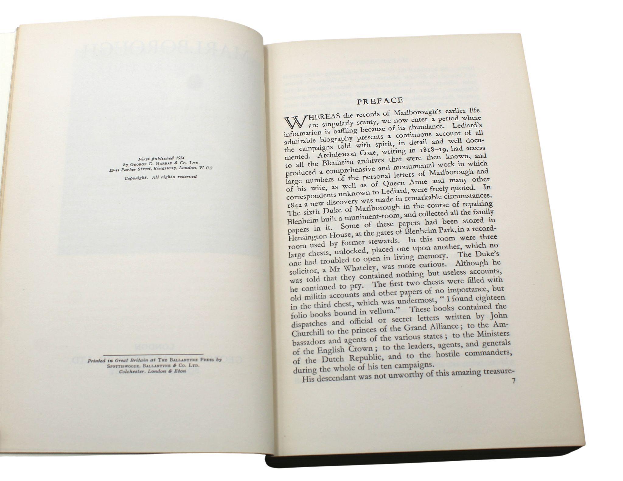 Marlborough: His Life and Times, von Winston S. Churchill, Erstausgabe, 1933-38 5