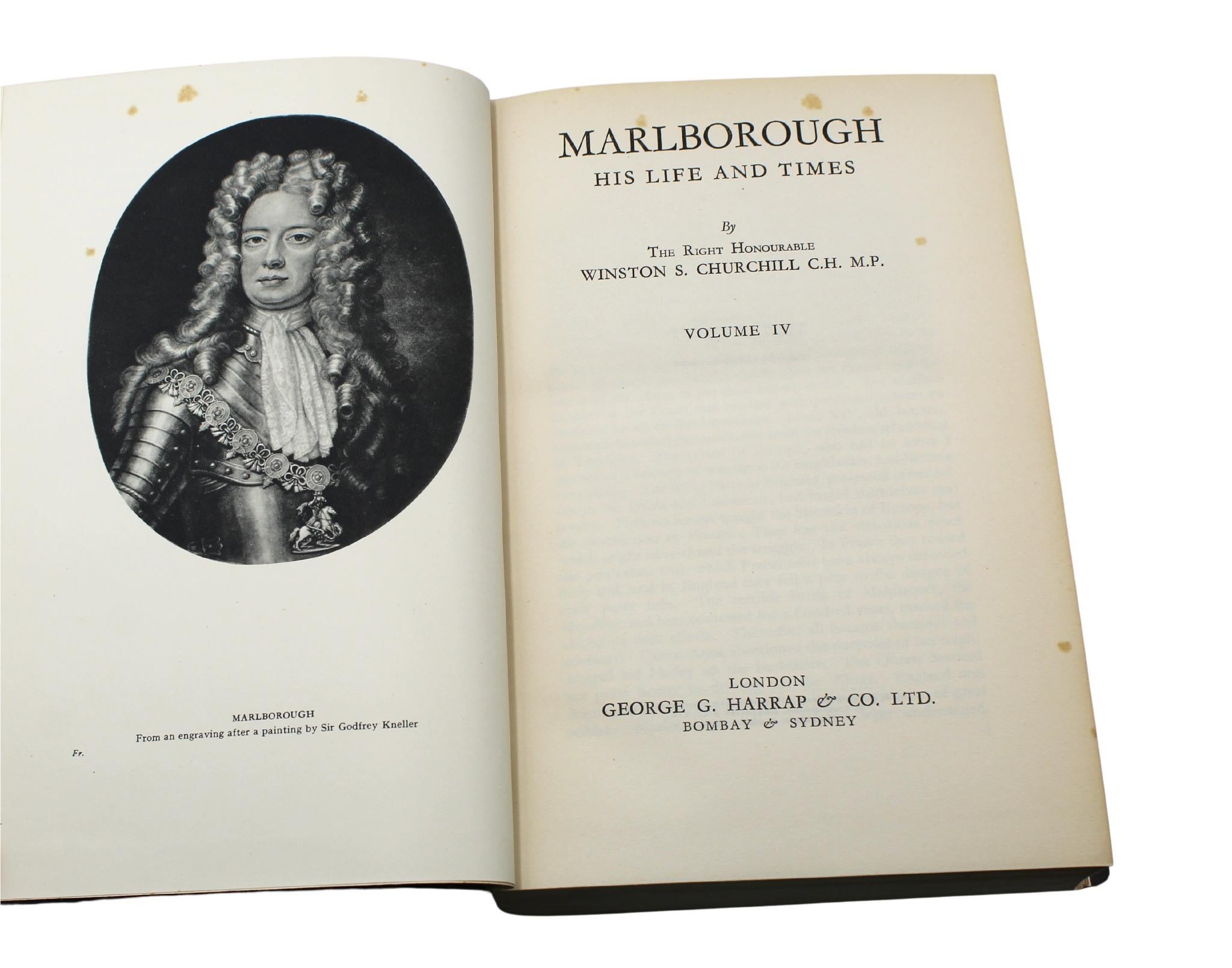 Marlborough: His Life and Times, von Winston S. Churchill, Erstausgabe, 1933-38 11