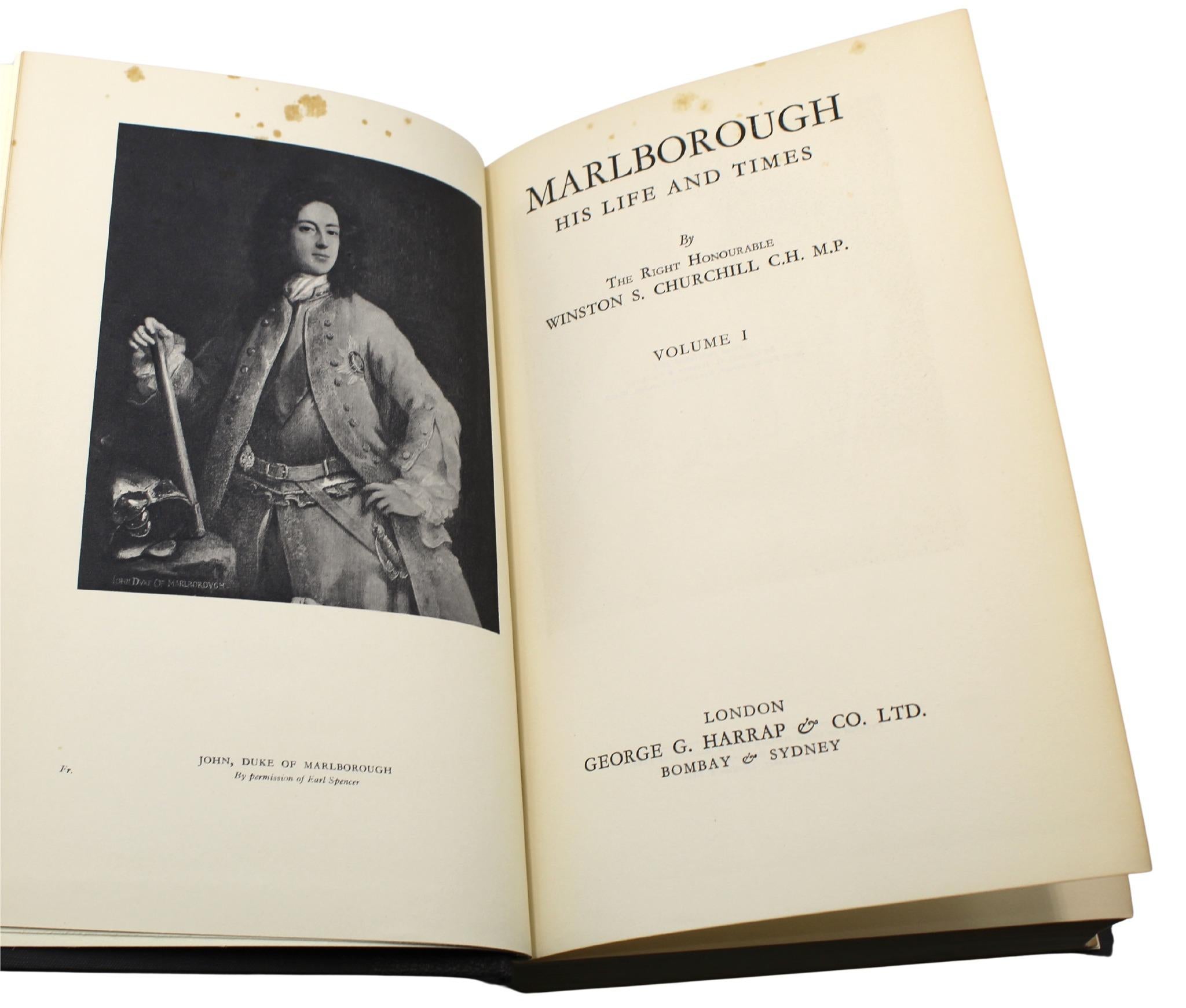 Marlborough: His Life and Times, von Winston S. Churchill, Erstausgabe, 1933-38 (Mitte des 20. Jahrhunderts)