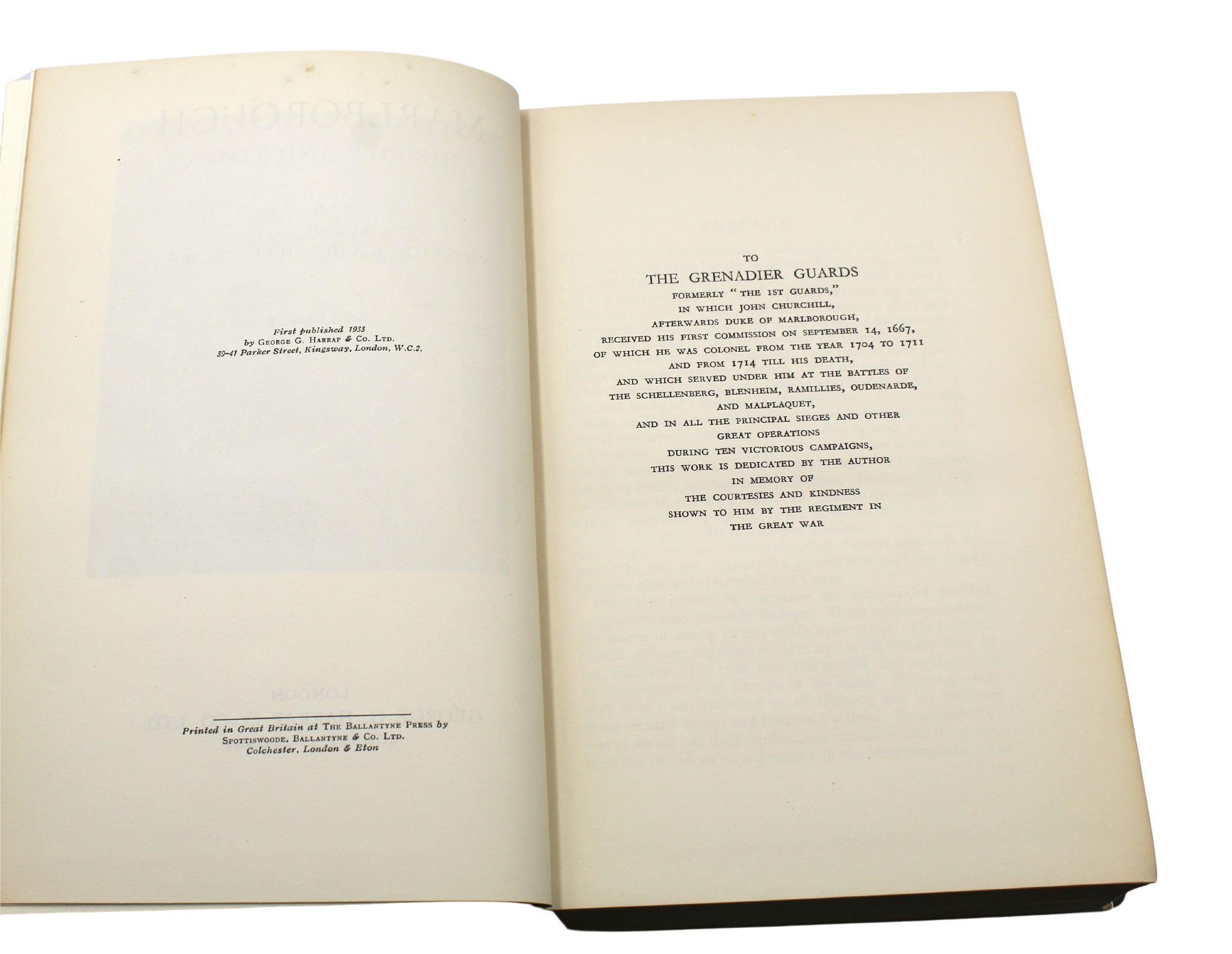 Marlborough: His Life and Times, von Winston S. Churchill, Erstausgabe, 1933-38 (Leder)