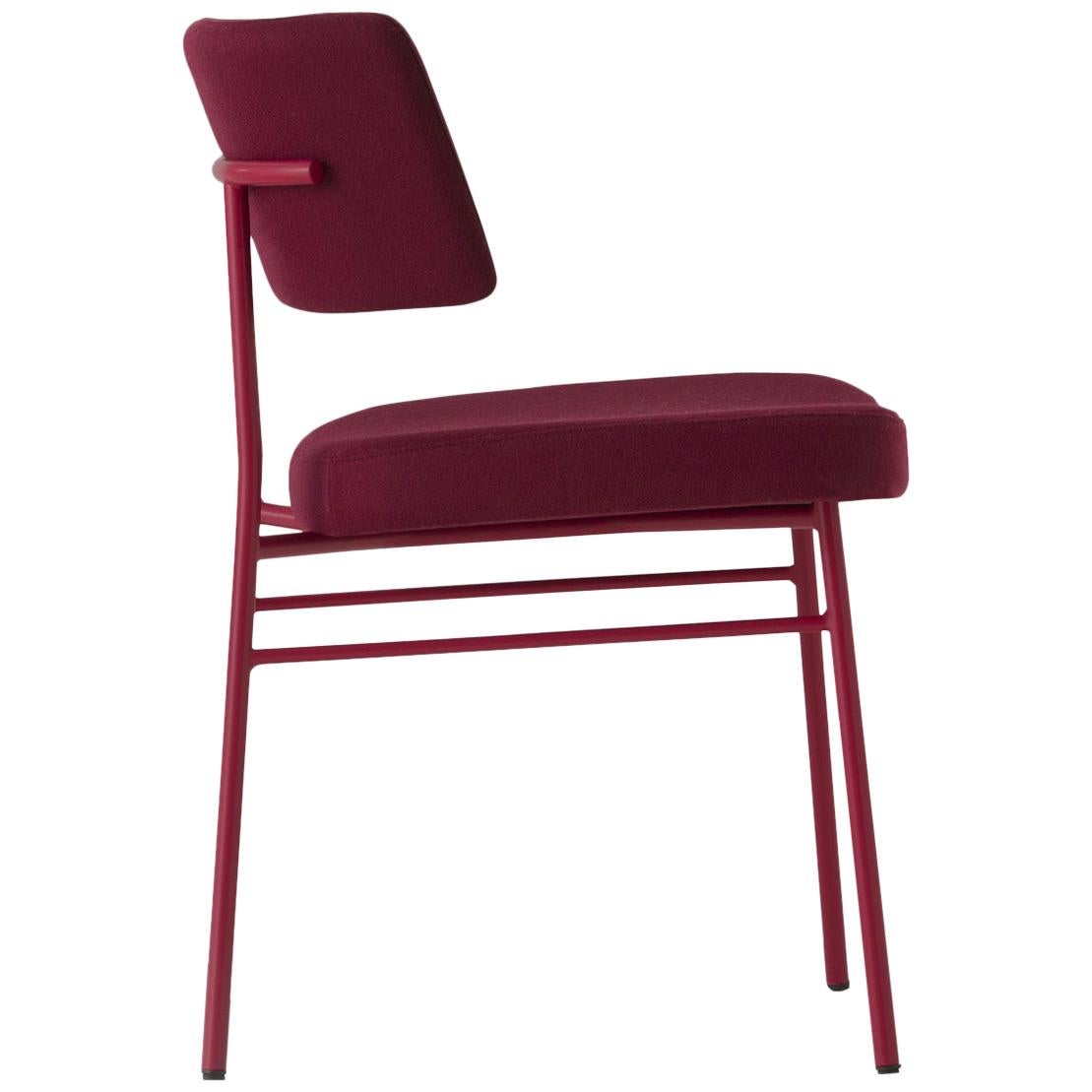 Chaise Marlen rouge, intérieur, chaise, fabriquée en Italie, maison, contrat