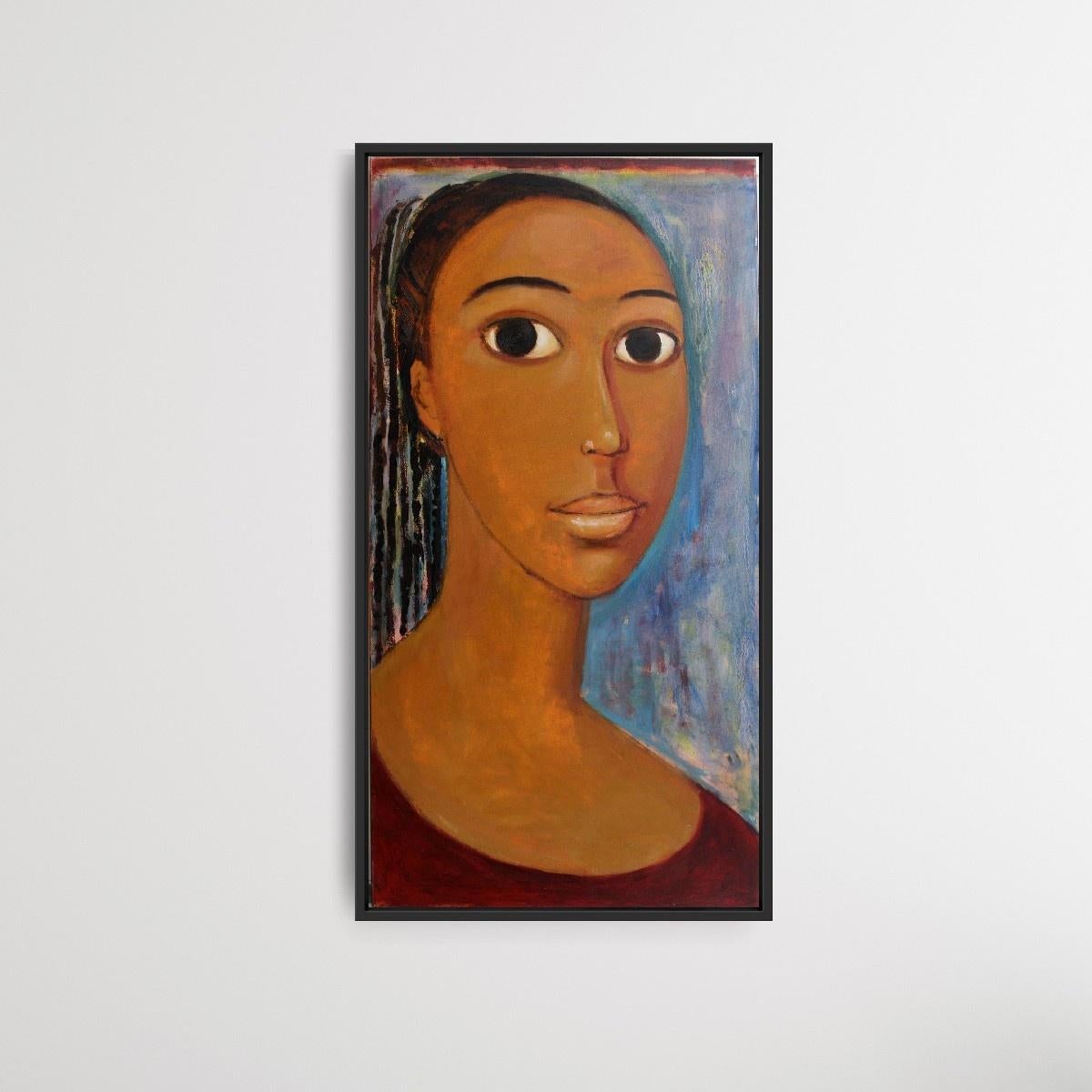 Portrait - XXIe siècle, peinture figurative à l'huile afro-américaine,  en vente 1