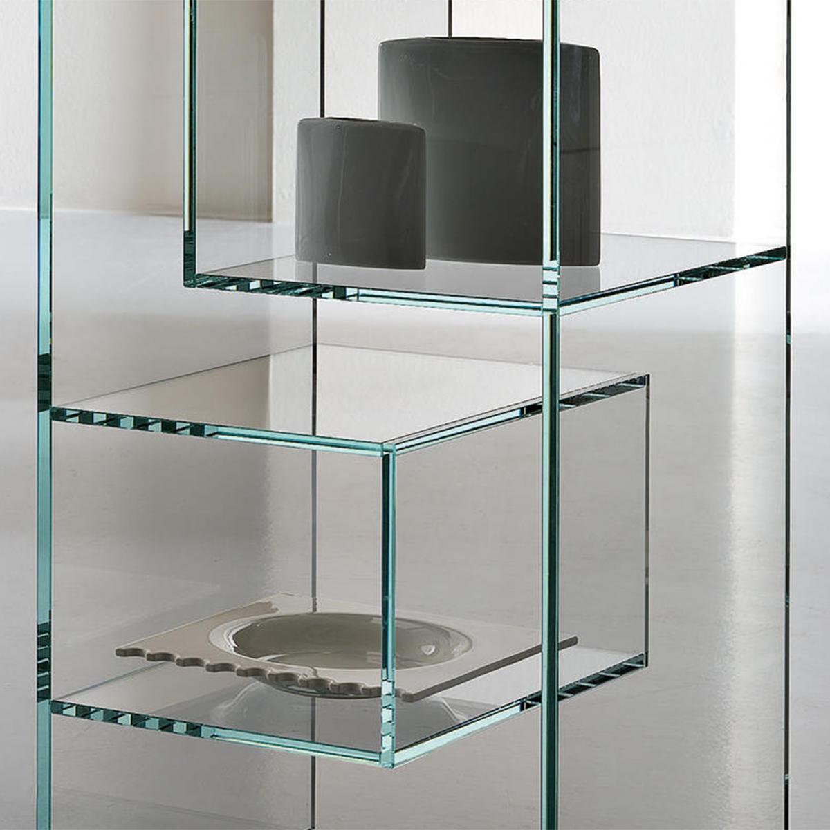 Glass Marlena Small Bookcase For Sale