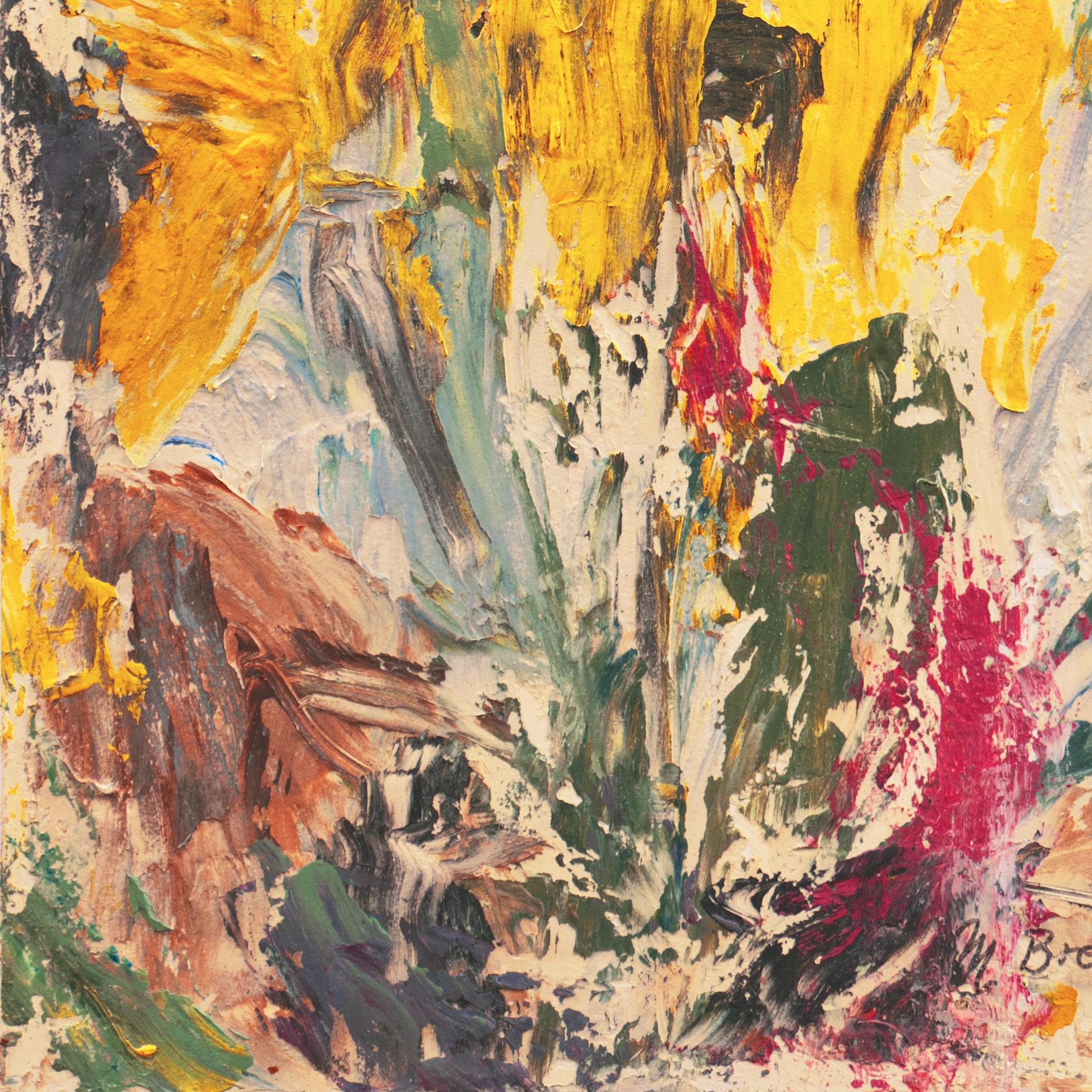 'Abstract in Saffron and Sage', NYU, National Association Women Artists, NYAE For Sale 1