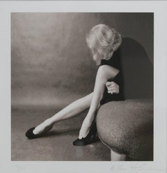 Marlene Dietrich Vintage Silver Pencil Signed Print by Milton Greene