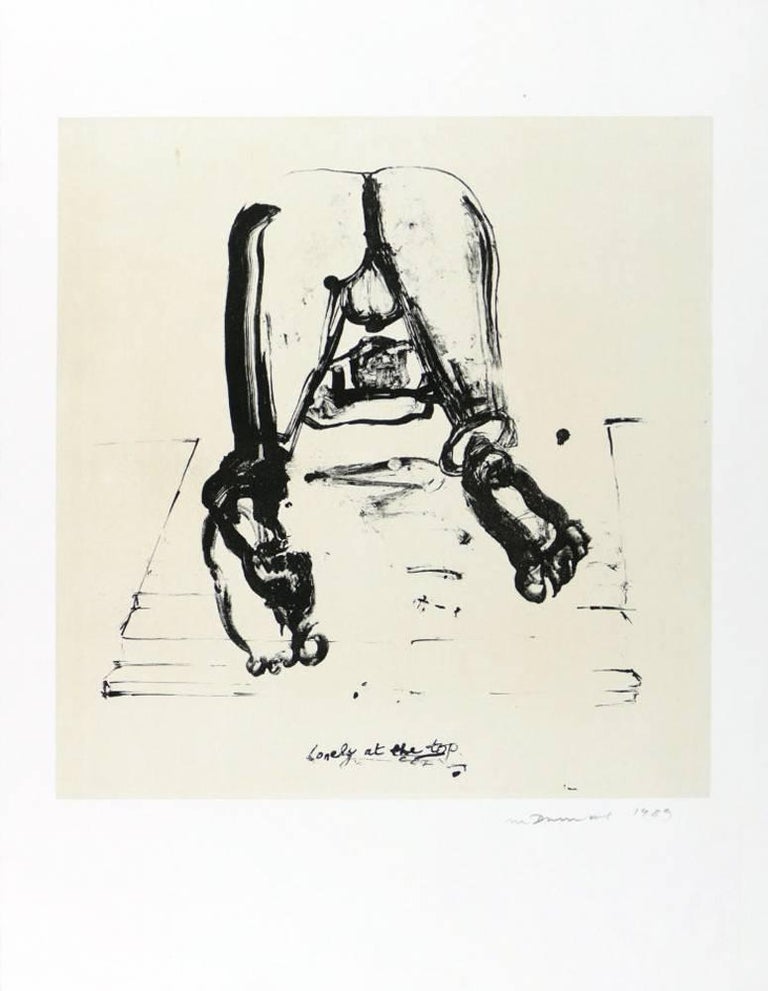 Marlene Dumas Lonely at the Top, Lithograph