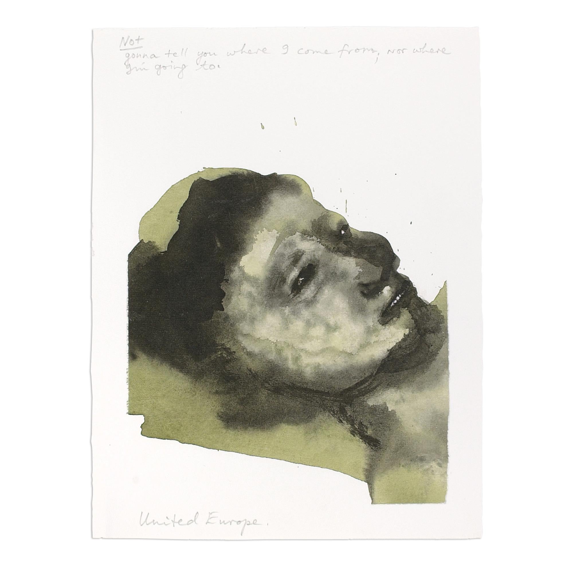 Marlene Dumas (Südafrikanerin, geb. 1953)
Vereinigtes Europa, 2003/05
Medium: Digitaler Pigmentdruck auf Hadernpapier
Abmessungen: 37 x 28 cm (14,5 x 11 Zoll)
Auflage von 75 Stück: handsigniert und nummeriert
Zustand: Neuwertig
