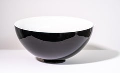 Extra-Large Alabaster White Singing Bowl Sculpture, Contemporary Style