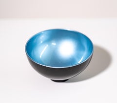 Singing Bowl Blue Serenity - Small - Steel Sculpture, Contemporary Design