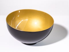 Singing Bowl Gold Shimmer - Medium - Steel Sculpture, Contemporary Design
