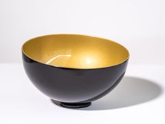 Singing Bowl Gold Shimmer - Medium - Steel Sculpture, Contemporary Design