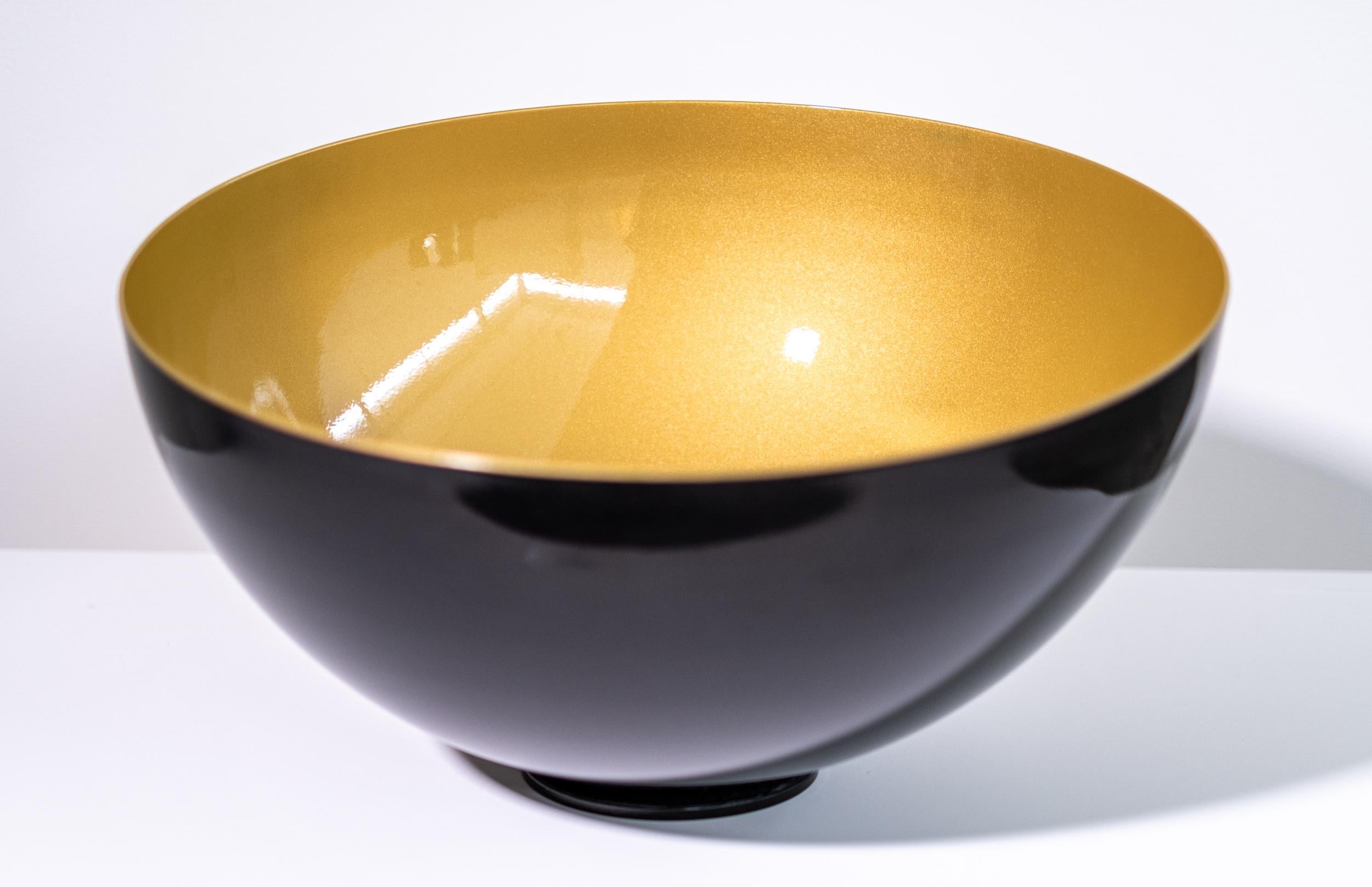 Ciotola per cantare Gold Shimmer XL - Scultura, Acciaio inossidabile, Contemporaneo