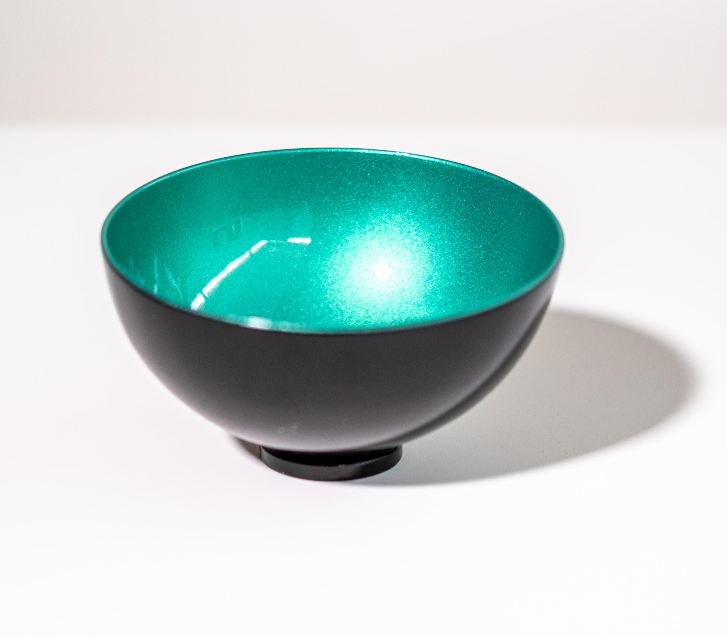 Singing Bowl Green - Small - Contemporary Stainless Steel Sculpture