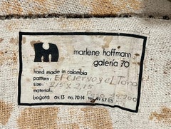 Large Colombian Tapestry Wall Hanging Sculpture Horsehair Wool Fiber Textile Art