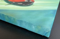 Ladybug Love, Painting, Oil on Canvas