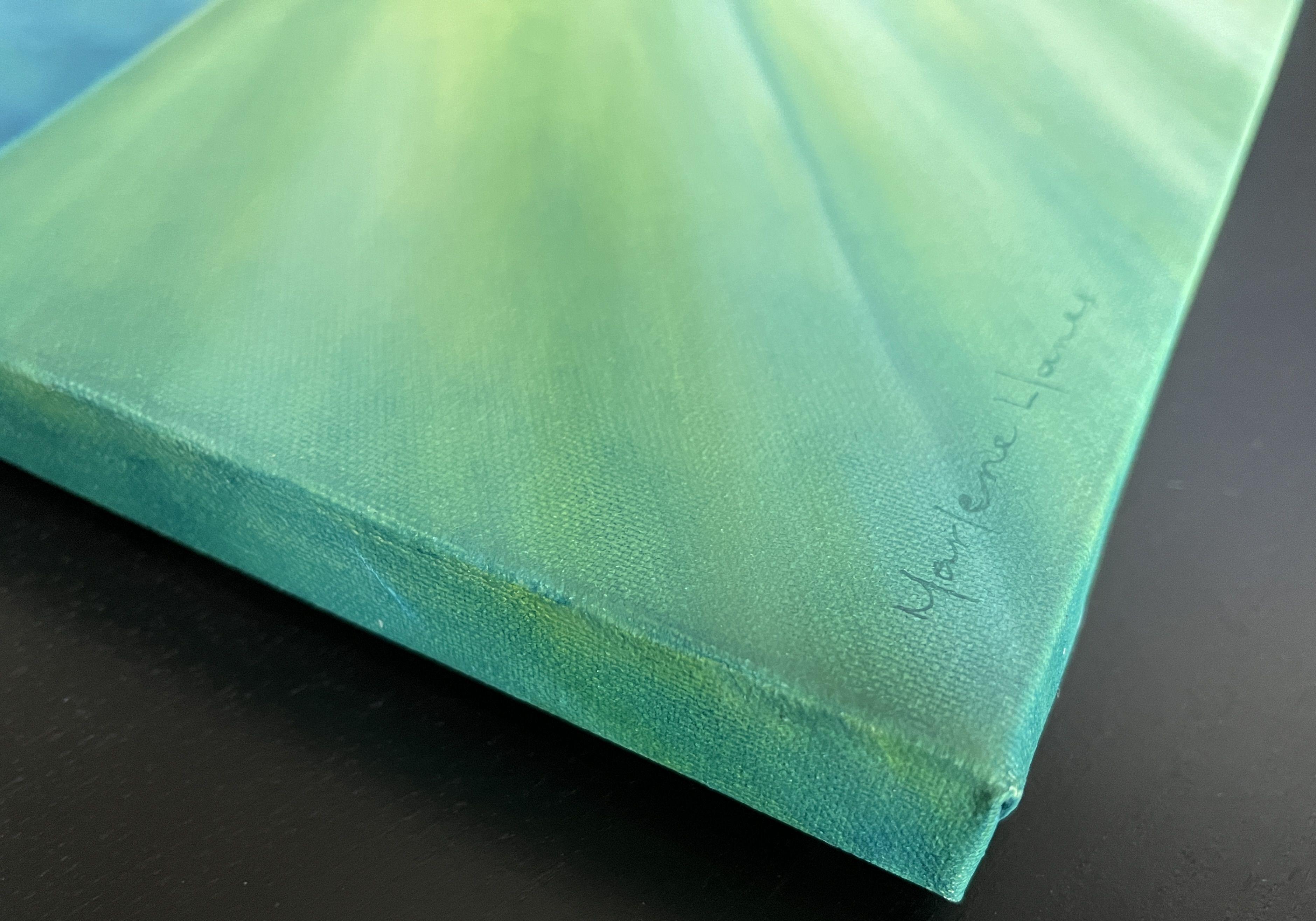 Festeggia l'amore portando questo quadro allegro nella tua casa!   Questo olio su tela misura 16x16x0,75 pollici. I lati sono stati dipinti in modo da poterlo appendere senza cornice. Se lo desideri, puoi anche incorniciarlo. Non è inclusa una