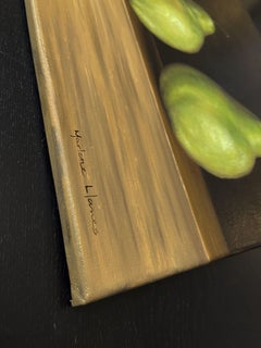 Birnen (klassische realistische Früchte), Gemälde, Öl auf Leinwand