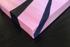 Sunset by the Palm Trees, Painting, Oil on Canvas