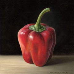 The Beauty of a Bell Pepper, Painting, Oil on Canvas