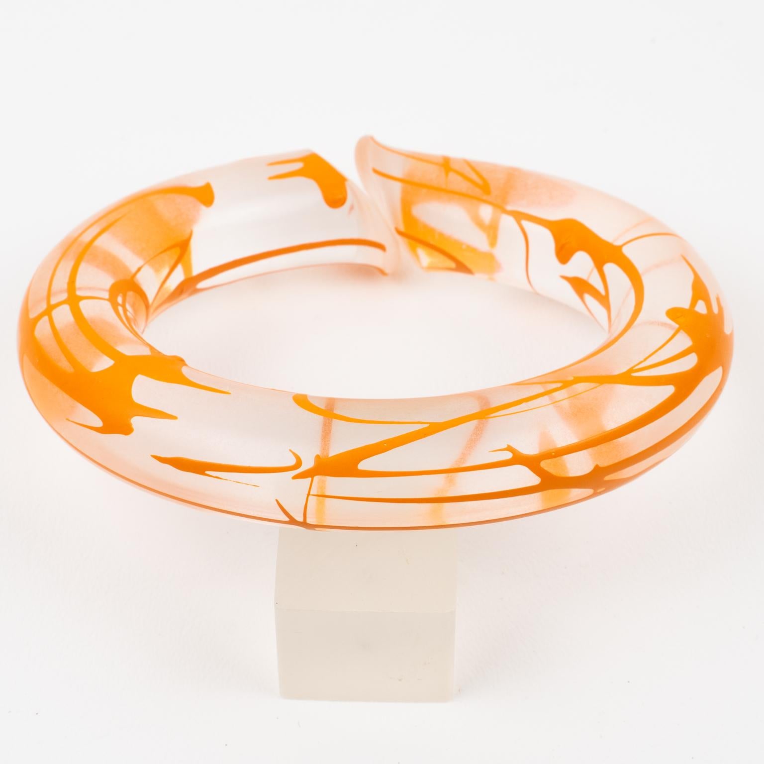 De las mujeres Pulsera brazalete de lucite acrílico Marlene McKibbin en venta