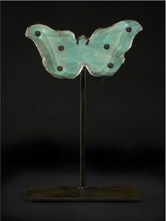 Copper Blue Butterfly with Dots