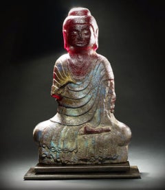 Bouddha assis en merlot
