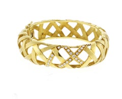 Marlene Stowe Bracelet jonc croisé en diamants