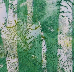 Green Geishas - Abstract Tree Painting
