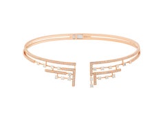 Marli New York 18 Karat Gold and Diamond Avenues Hinged Collar