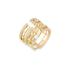 MARLI New York 18 Karat Gold and Diamond Avenues Statement Ring