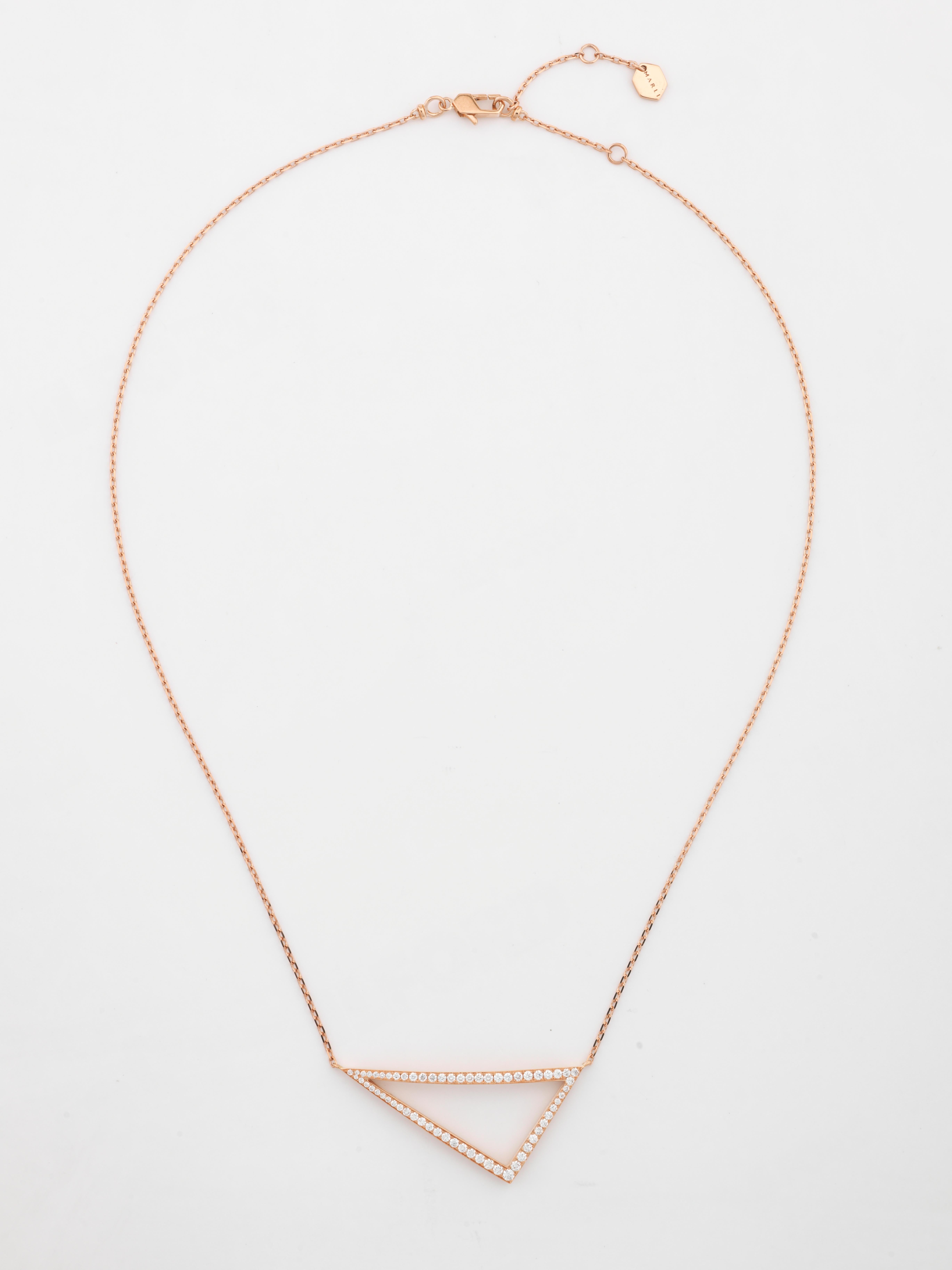 Women's or Men's MARLI New York 18 Karat Gold Dahlia Chain Necklace For Sale