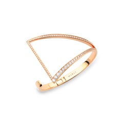 MARLI New York 18 Karat Gold Dahlia Hinged Cuff