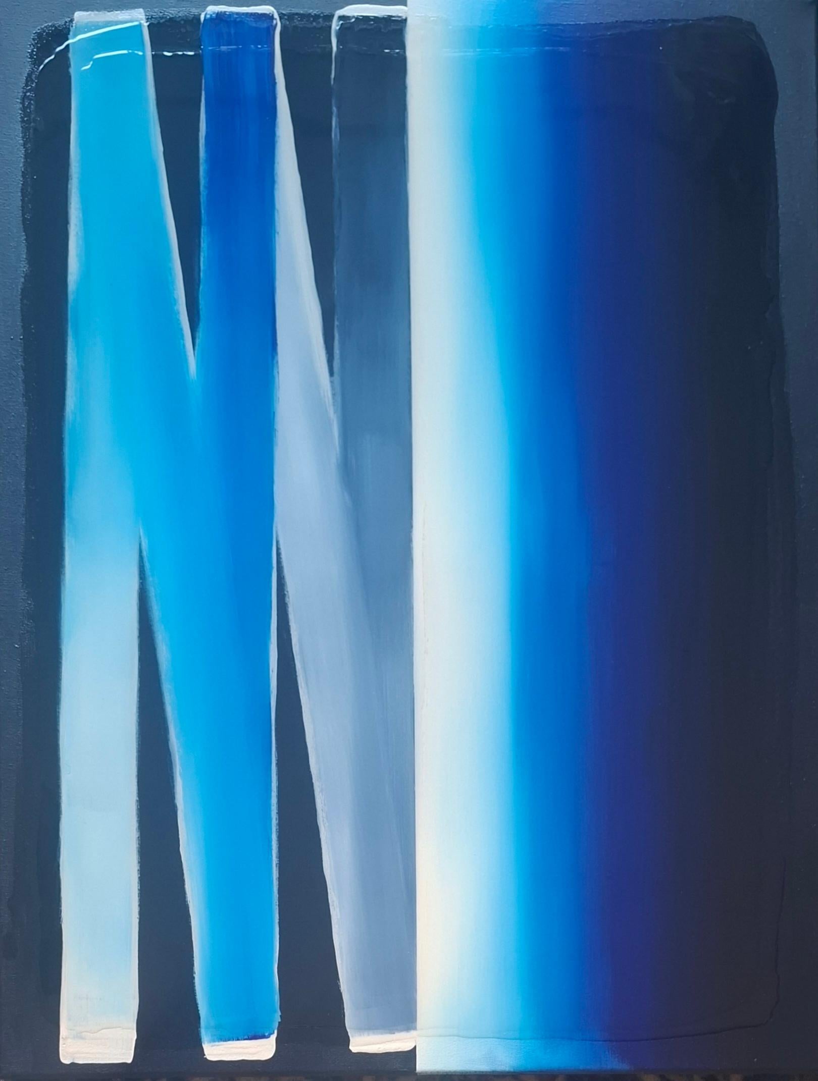 Vertikaler Horizont, leuchtendes Indigo II