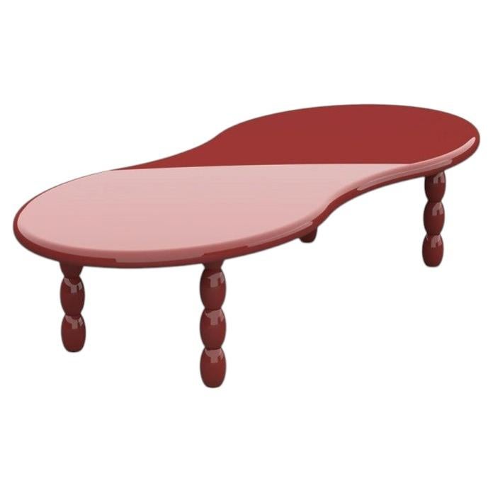 Marlo Coffee Table in Fiberglass, Wood and Lacquer by POPUS EDITIONS