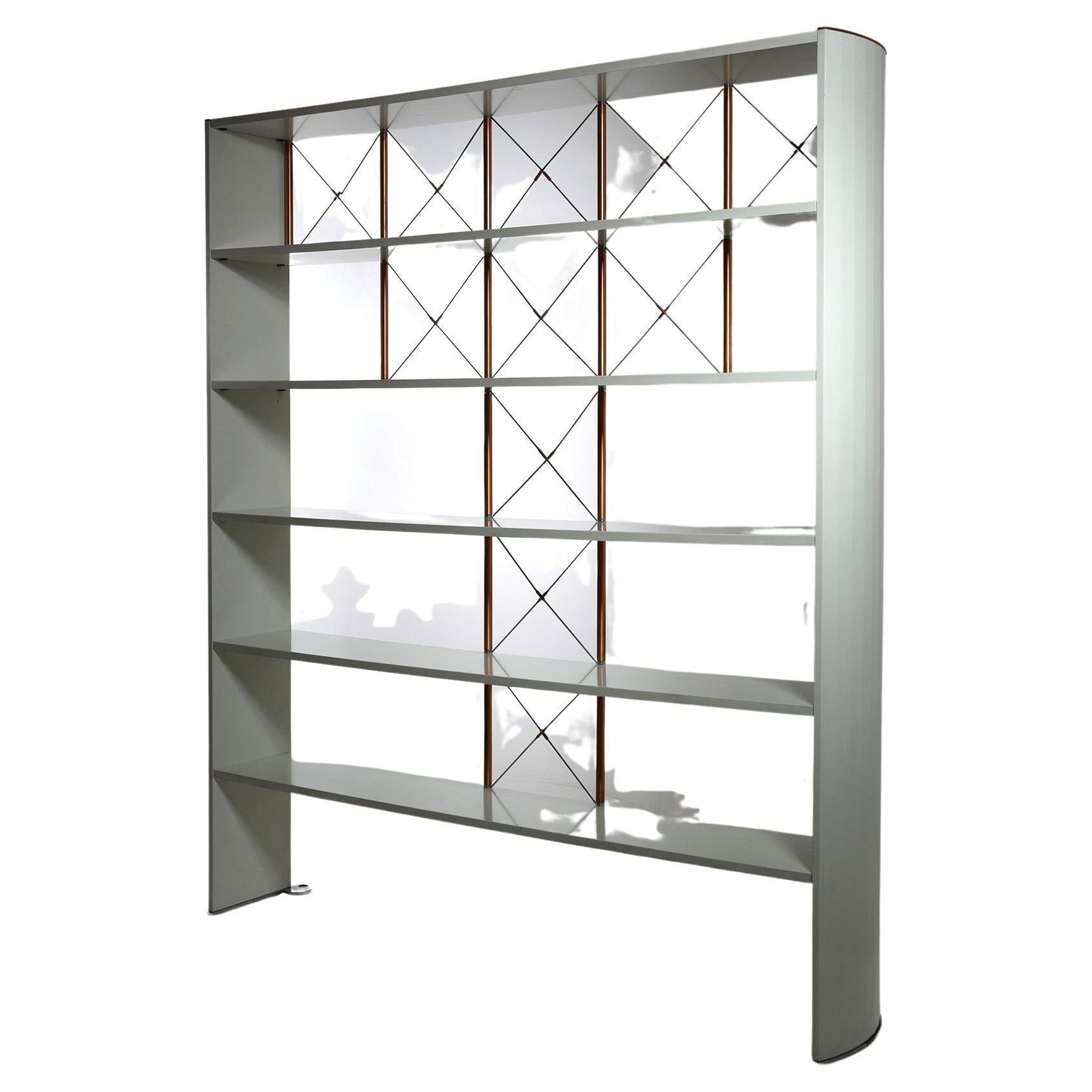"Marly" Free Standing Bookcase by Afra & Tobia Scarpa for Molteni, Italy, 1980s For Sale