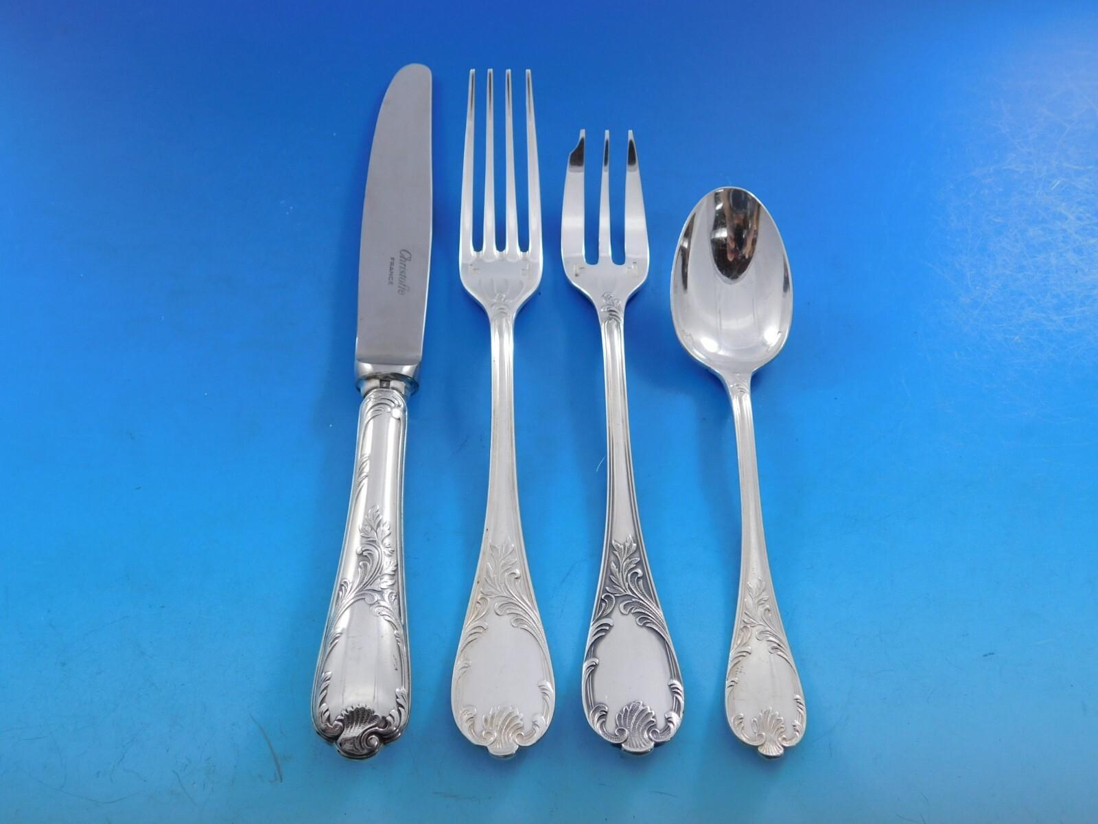 Marly by Christofle France Cubiertos de Plata Servicio 12 Set 119 pz Din Sin Usar en venta 6