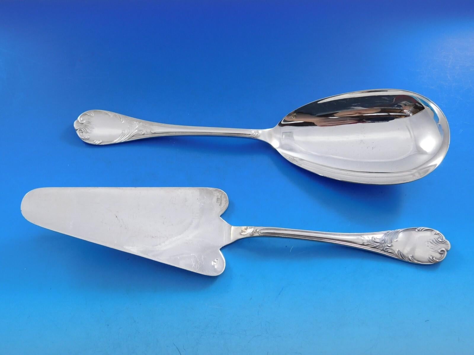 Marly by Christofle France Cubiertos de Plata Servicio 12 Set 119 pz Din Sin Usar en Excelente estado para la venta en Big Bend, WI