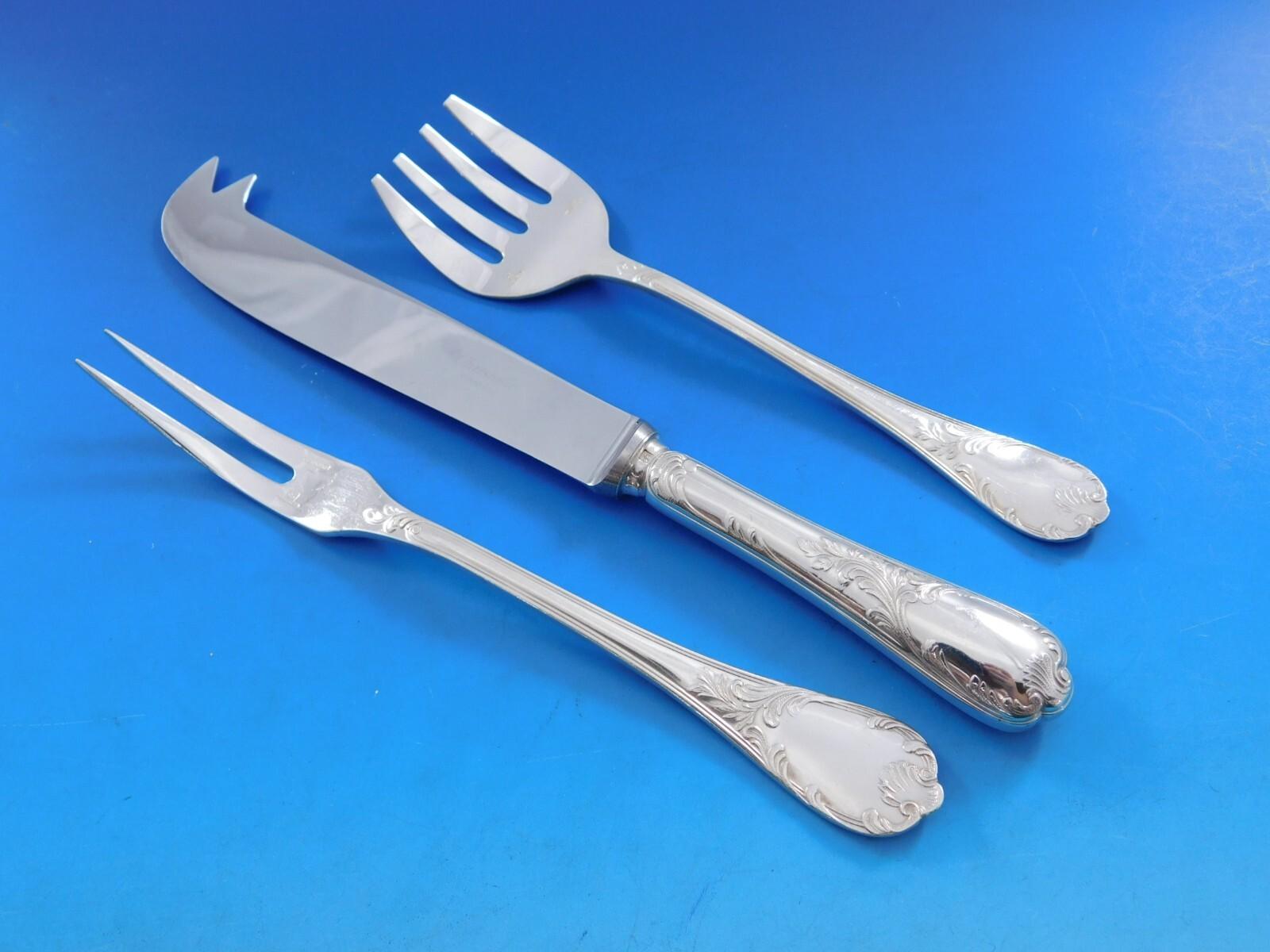 Marly by Christofle France Cubiertos de Plata Servicio 12 Set 119 pz Din Sin Usar siglo XX en venta