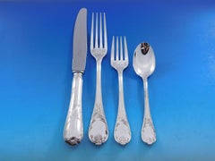 Marly by Christofle France Silverplate Flatware Service 12 Set 87 pcs Dinner