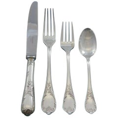 Marly by Christofle Silver Plate Flatware Set Service for 8 France, 33 Pieces