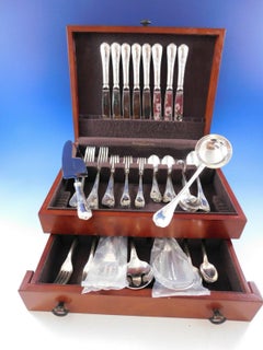Marly by Christofle Sterling Silver Flatware Set 8 Service Dinner 63 Pcs France