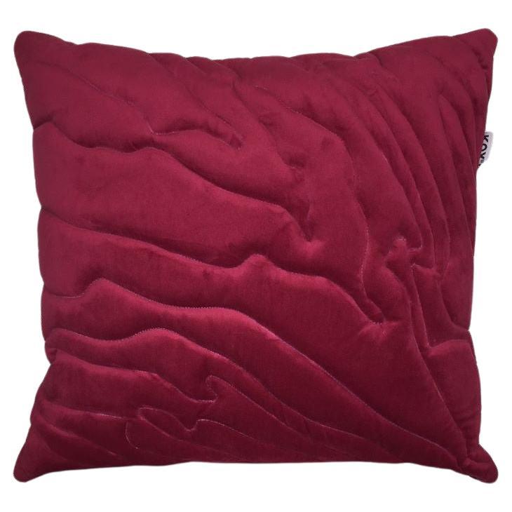 MARMA Organically Quilted Velvet Cushion By Kunaal Kyhaan For Sale
