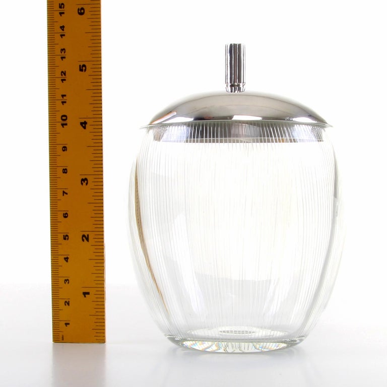 Marmalade Jar by E. Dragsted and Holmgaard in 1951, Vintage Etched Glass Jam Jar at 1stDibs