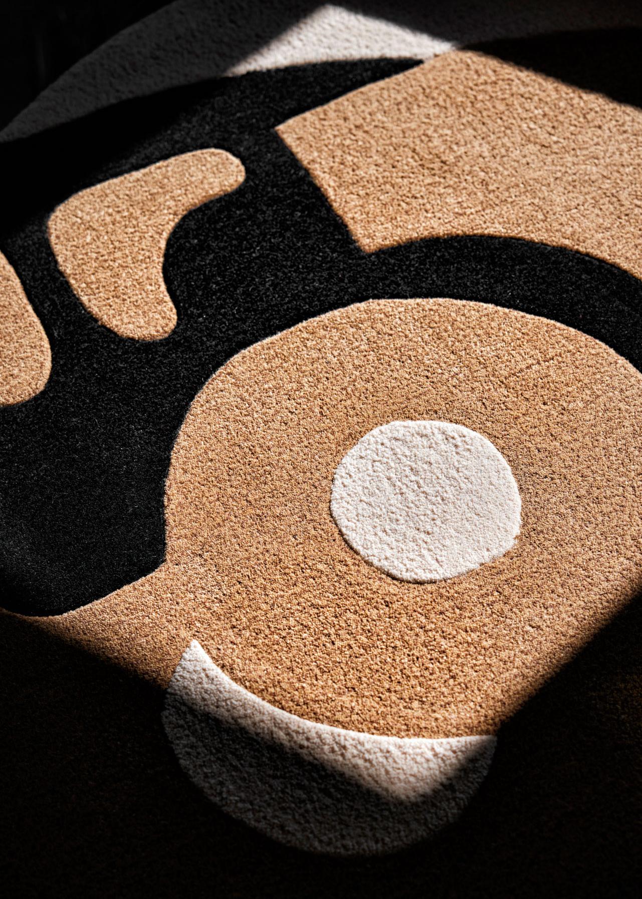 Marmi Ki Kollektion No 3 LARGE / Zeitgenössischer Teppich aus handgetufteter Wolle (Handgefertigt) im Angebot