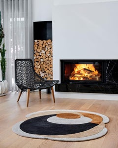 Alfombra Ki no4 de Studio Marmi / Alfombra contemporánea de lana tejida a mano