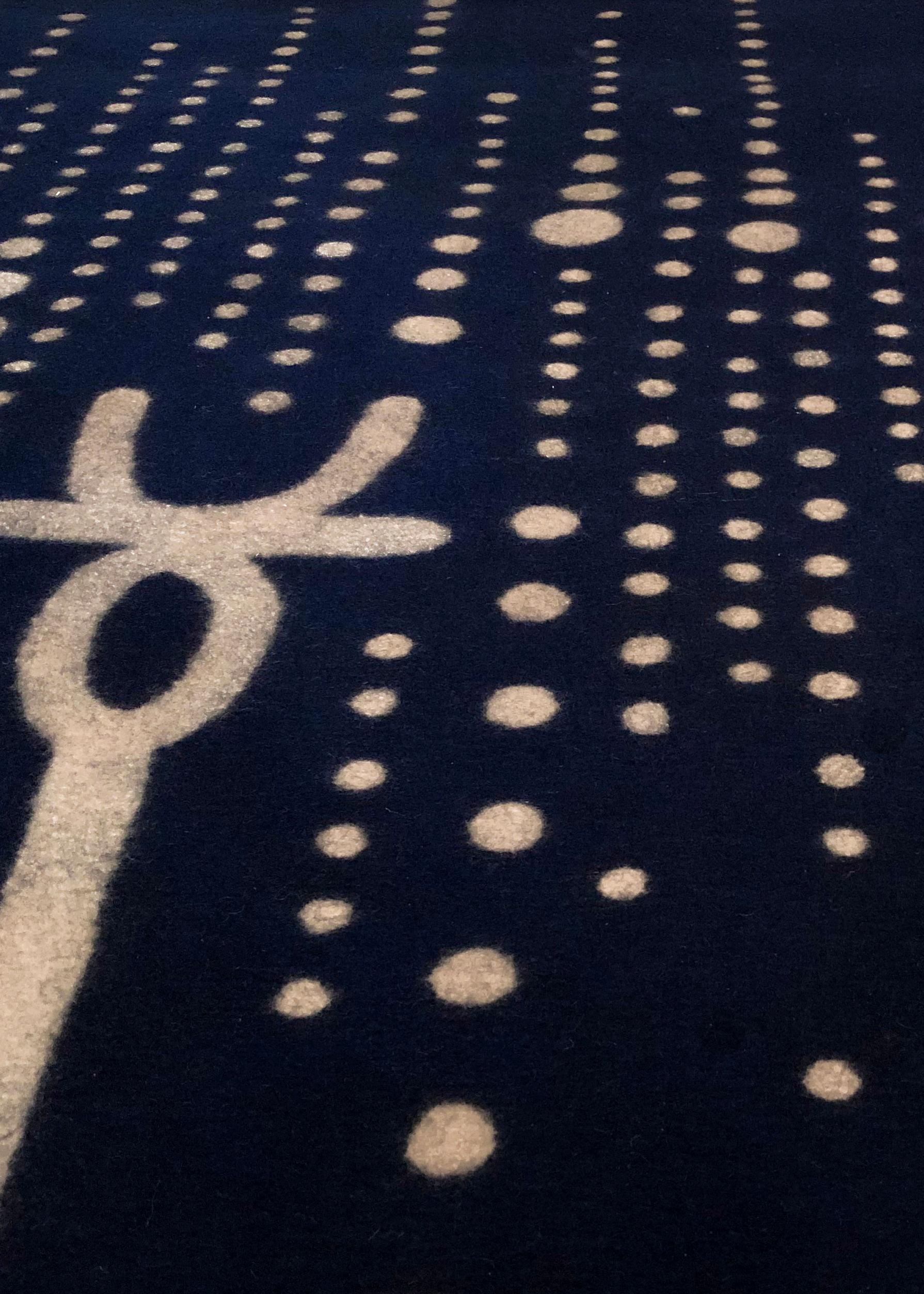 The Moon & Wisdom Rug by Studio Marmi / Felt wool rug   In New Condition For Sale In Los Angeles, CA
